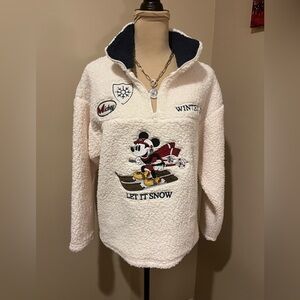 Mickey Mouse Let It Snow Fleece Pullover
